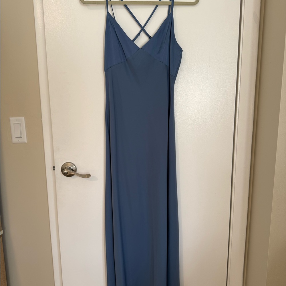 Forever 21 Strappy Blue Maxi Dress